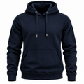 Premium Navy Cotton Hoodie | Holghan Ertouttin