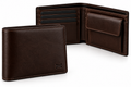 Dark Brown Synthetic Leather Bifold Wallet | Holghan Ertouttin