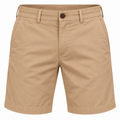 Tailored Light Brown Cotton Chino Shorts | Holghan Ertouttin